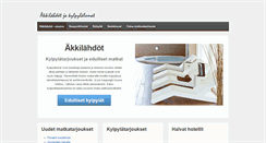 Desktop Screenshot of akkilahtomatkat.com