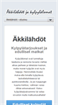 Mobile Screenshot of akkilahtomatkat.com